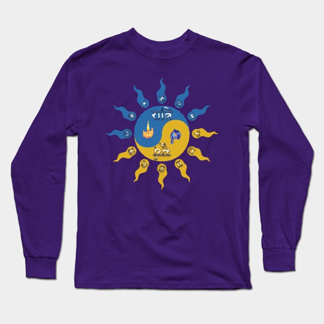 Autumnal Equinox (northern hemisphere global) Long Sleeve T-Shirt by rikarts